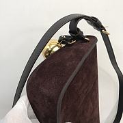 Burberry Small Shield Sling Bag Cocoa Suede 32 x 7 x 17 cm - 2