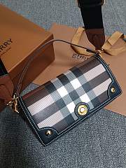 Burberry Top Handle Note Bag Dark Brown 24 x 8 x 14 cm - 1