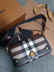 Burberry Top Handle Note Bag Dark Brown 24 x 8 x 14 cm - 3