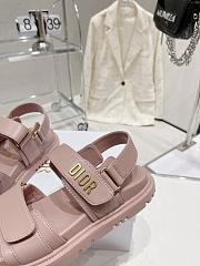 Dior Dioract Sandals Lambskin Light Pink - 5