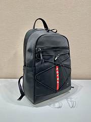 Prada Technical Fabric Backpack Black 43x30x17cm - 2