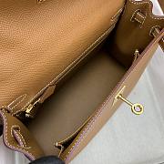 Hermes Kelly 25 Epsom Gold GHW 25cm - 5