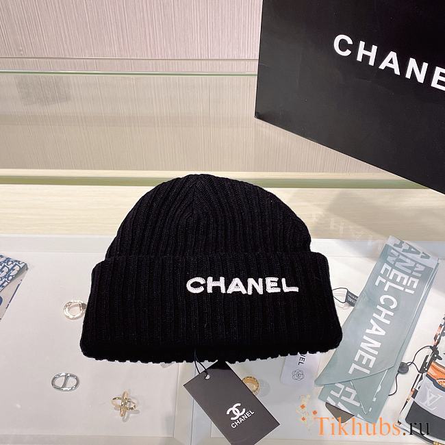 Chanel Black Beanie - 1