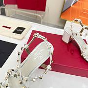 Valentino Rockstud Calfskin Sandal Straps White 60mm - 2