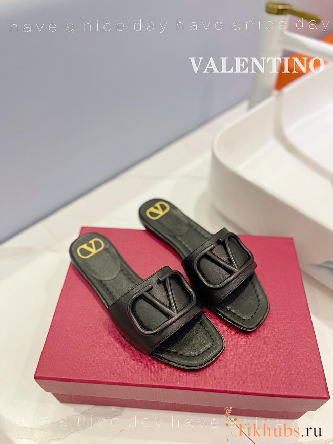 Valentino Black Slipper - 1