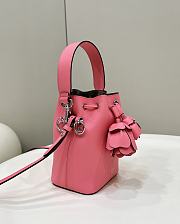 Fendi Mon Tresor Pink Leather Mini-bag 3D Roses 18x12x10cm - 6