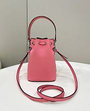 Fendi Mon Tresor Pink Leather Mini-bag 3D Roses 18x12x10cm - 5