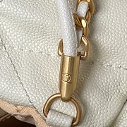 Chanel 22 Mini Handbag White Caviar Gold 20 × 19 × 6 cm - 6