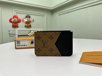 Louis Vuitton LV Romy Card Holder Black 12x8x0.8cm