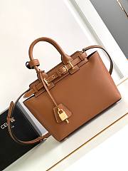 Celine Teen Conti Bag Natural Calfskin Tan 26x21x11cm - 1