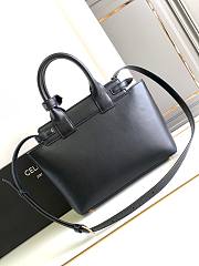 Celine Teen Conti Bag Natural Calfskin Black 26x21x11cm - 4