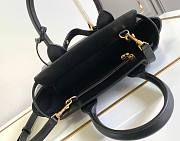 Celine Teen Conti Bag Natural Calfskin Black 26x21x11cm - 3