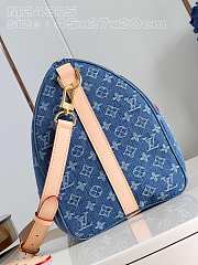 Louis Vuitton LV Keepall Bandoulière 45 Denim Blue 45 x 27 x 20 cm - 3