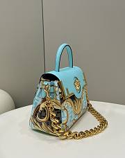 Fendi x Versace Blue Bag 25 x 15 x 22 cm - 4