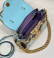 Fendi x Versace Blue Bag 25 x 15 x 22 cm - 3