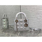 Dior Lady Mini Silver 17x7x14cm - 1