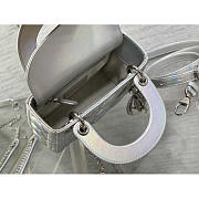 Dior Lady Mini Silver 17x7x14cm - 6