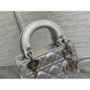 Dior Lady Mini Silver 17x7x14cm - 4