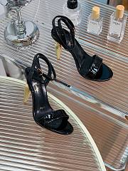 Christian Louboutin Lip Queen Sandals Black Patent 10cm - 2