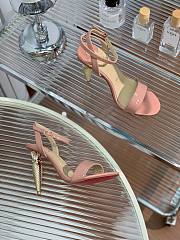 Christian Louboutin Lip Queen Sandals Pink Patent 10cm - 4