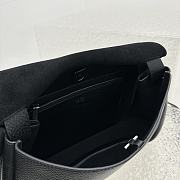 The Row Leather Mail Bag Black 29x23x12cm - 6