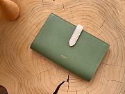 Celine Strap Wallet Bicolour Green Calfskin 19x12.5cm - 1