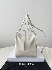 Celine Folded Cube Bag White 19x14x13cm - 3