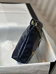 Chanel Mini 22 Handbag Navy Blue Gold 20x19x6cm - 5