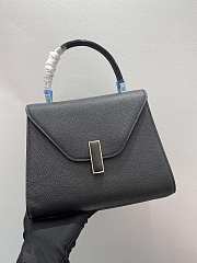 Valextra Iside Top Handle Mini Bag Black 22x16x12cm - 6