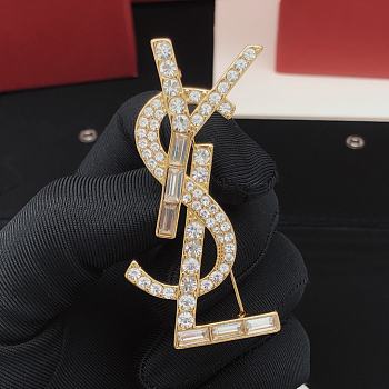 YSL Gold Brooch