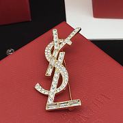 YSL Gold Brooch - 4