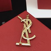 YSL Gold Brooch - 3