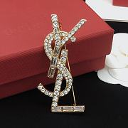 YSL Gold Brooch - 2