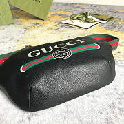 Gucci Grained Calfskin Small Logo Belt Bag Black 28x17.5x7.6cm - 5