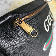 Gucci Grained Calfskin Small Logo Belt Bag Black 28x17.5x7.6cm - 2