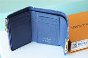 Louis Vuitton LV Victorine Wallet Denim Blue 12x9.5x1.5cm - 2