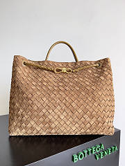 Bottega Veneta Large Andiamo Suede Brown 42x35x18cm - 1