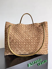 Bottega Veneta Large Andiamo Suede Brown 42x35x18cm - 3