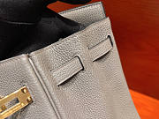 Hermes Birkin 25 Grey Togo Gold 25x20x13cm - 6