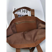 Loewe Fold Shopper In Paper Calfskin Winter Brown 50x20x31cm - 5