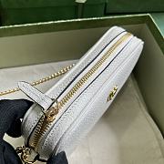 Gucci GG Marmont Mini Shoulder Bag White 18.5x11x4cm - 5