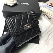 Chanel Black Lambskin Silver 10.5x11.5x3cm - 4