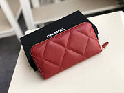 Chanel 19 Zippy Wallet Red 19cm - 5