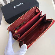 Chanel 19 Zippy Wallet Red 19cm - 4