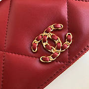 Chanel 19 Zippy Wallet Red 19cm - 3