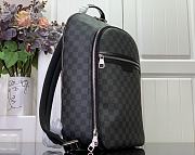 Louis Vuitton LV Michael Backpack Damier Graphite 29x42x13cm - 3