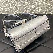 Valentino Small Vsling Silver Handbag 22x17x9cm - 5