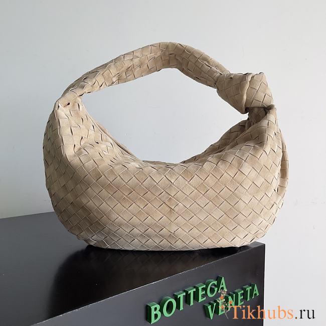 Bottega Veneta Small Jodie Suede Beige Shoulder Bag 48x40x16cm - 1