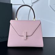 Valextra Iside Top Handle Mini Bag Pink 22x16x12cm - 1