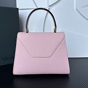 Valextra Iside Top Handle Mini Bag Pink 22x16x12cm - 6